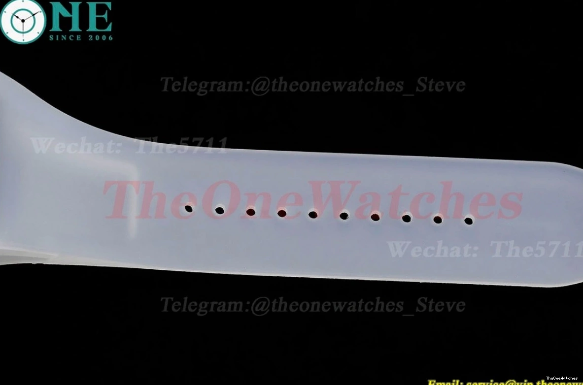 on strap  Dial RM055 Skeleton Transparent Transparent Rubber Sonic Clone  RMUL2 0208